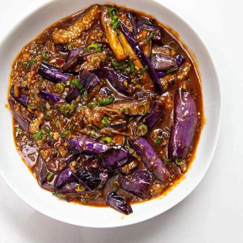 Eggplant w. Garlic Sauce